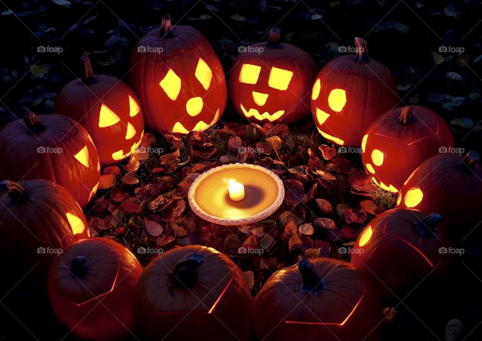 Halloween in the Russian forest