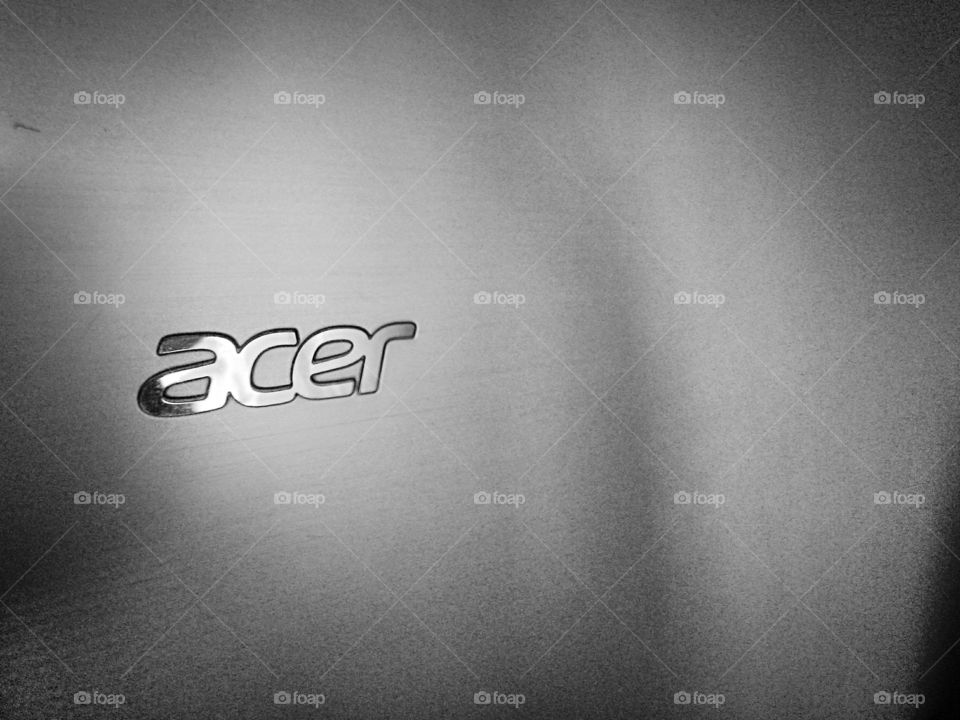 Acer logo on laptop