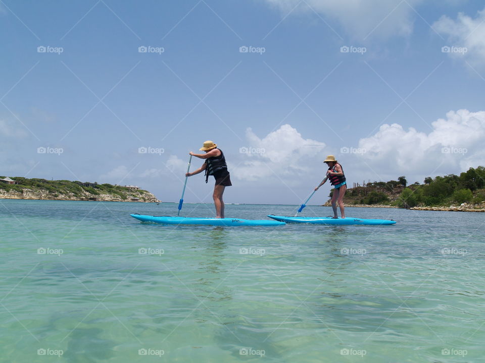 Paddle boarding