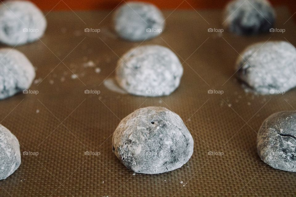 Chocolate crackled cookies for Santa 