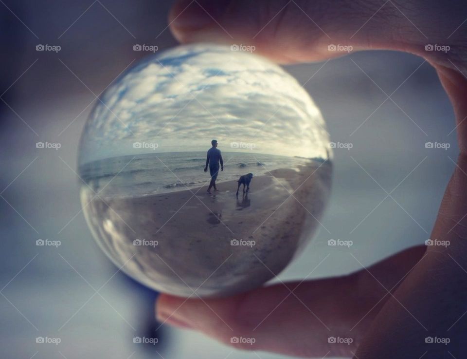 Sea#beach#human#crystal#ball