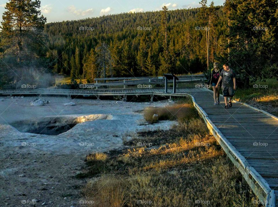 Yellowstone boardwalk