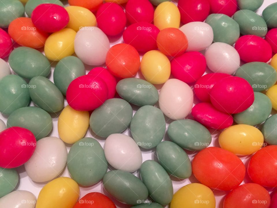 Colourful jelly beans