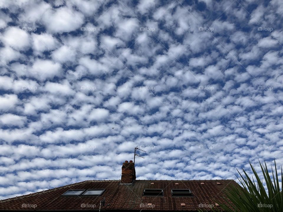 Unusual clouds covering the sky ☁️