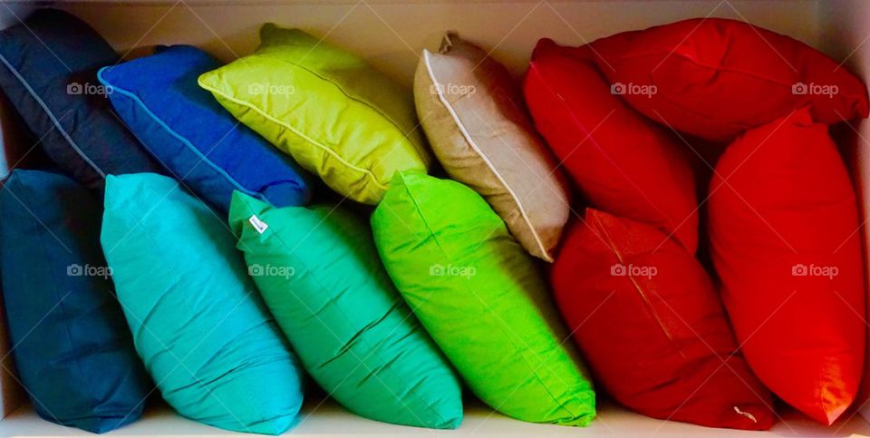 Colourful pillows