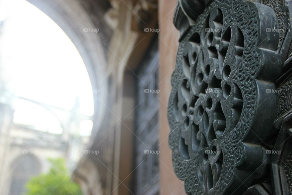 Seville, Spain cathedral door handle