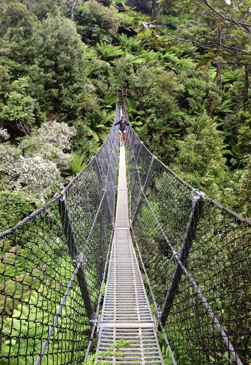 Suspension bridge in Tasmania 