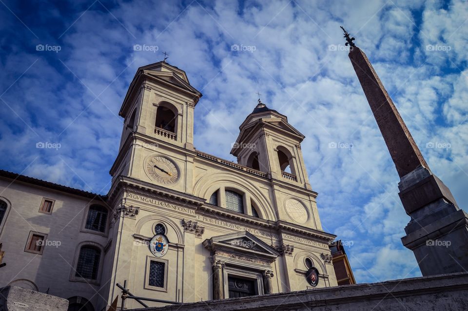 Iglesia de la Santísima Trinidad en el Monte Pincio (Roma - Italy)