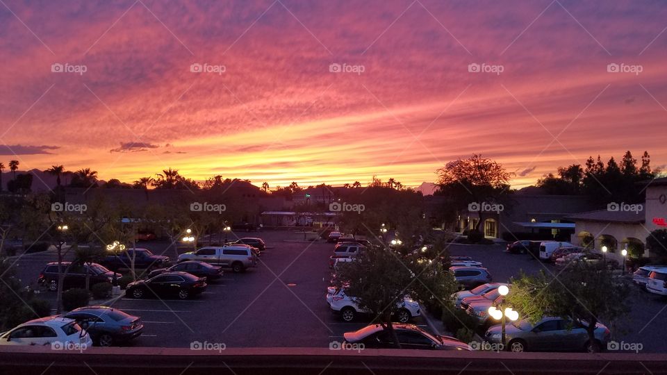 An actual sunset in Arizona