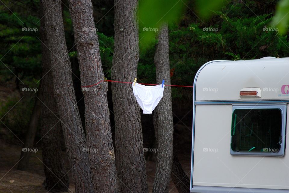 Laundry at the camping site