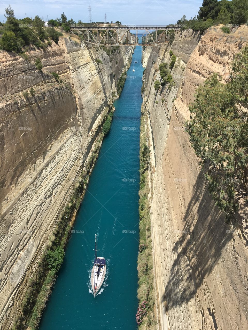 View from  above - Corinth  Canal