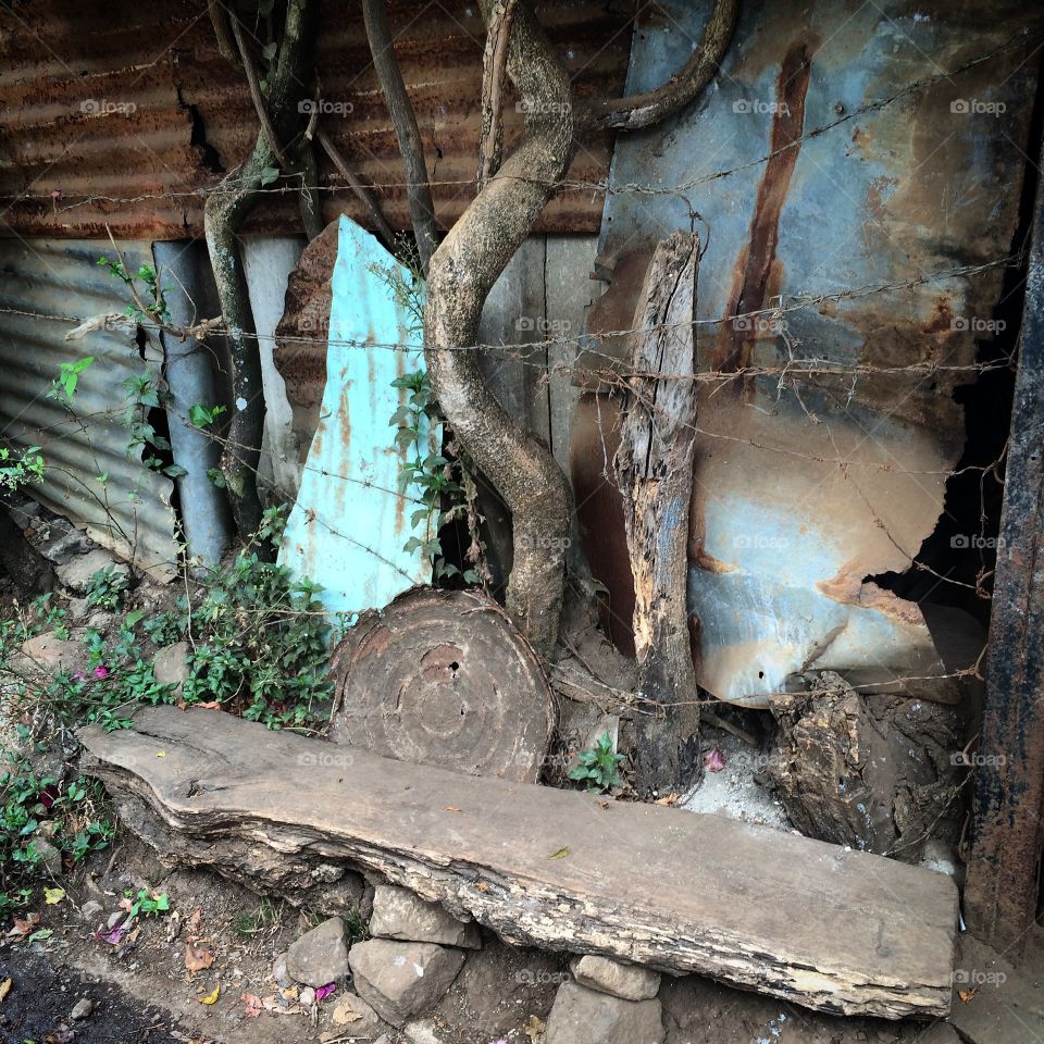 Waiting bench. El Salvador 