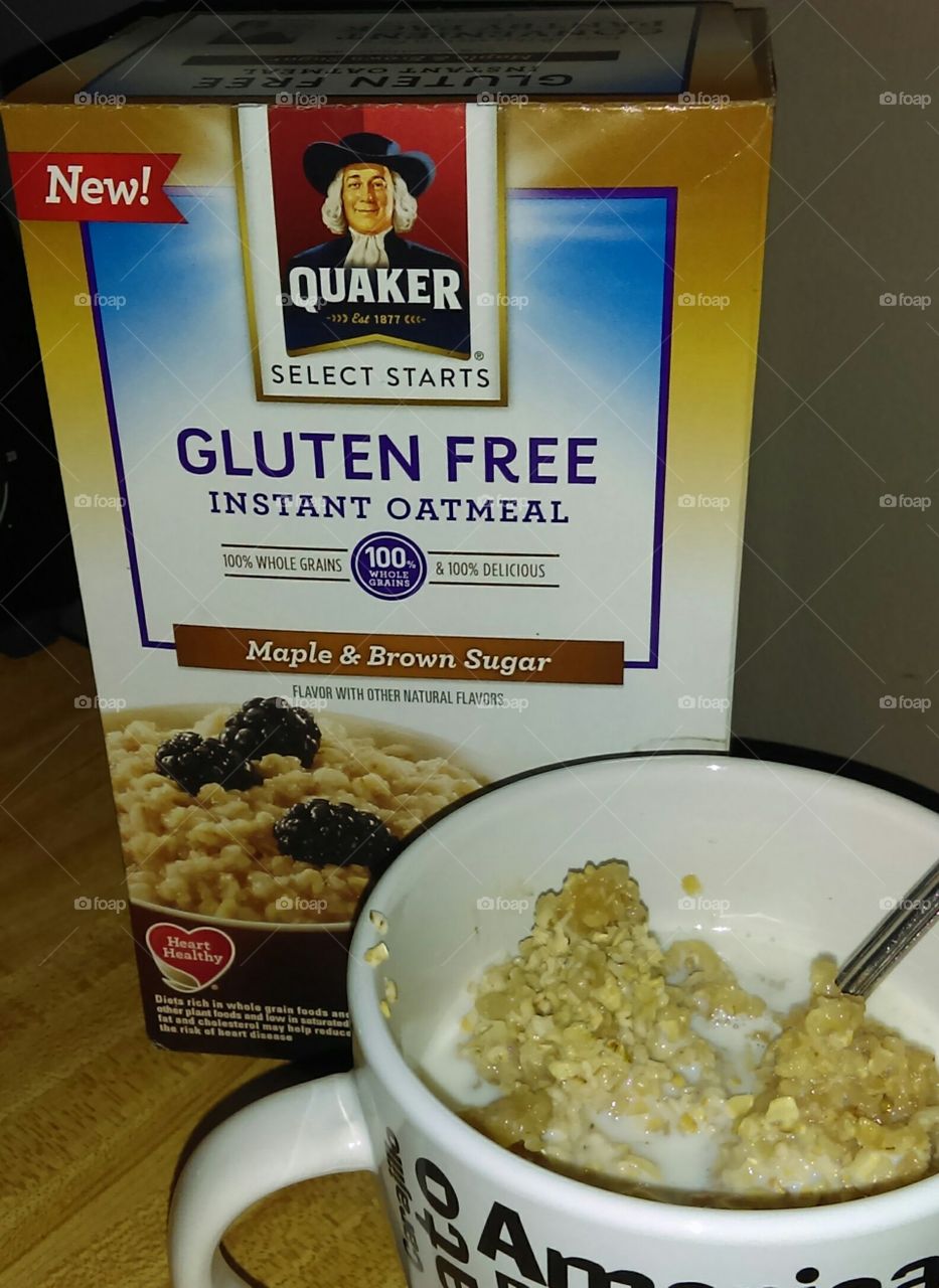 Gluten free oatmeal.