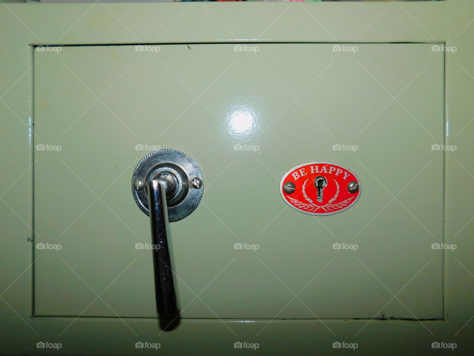 Locker present in cupboard.