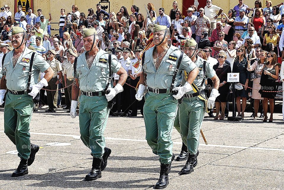 20 de septiembre del 2014, fotografía de la parada militar en García Aldave, Ceuta, España