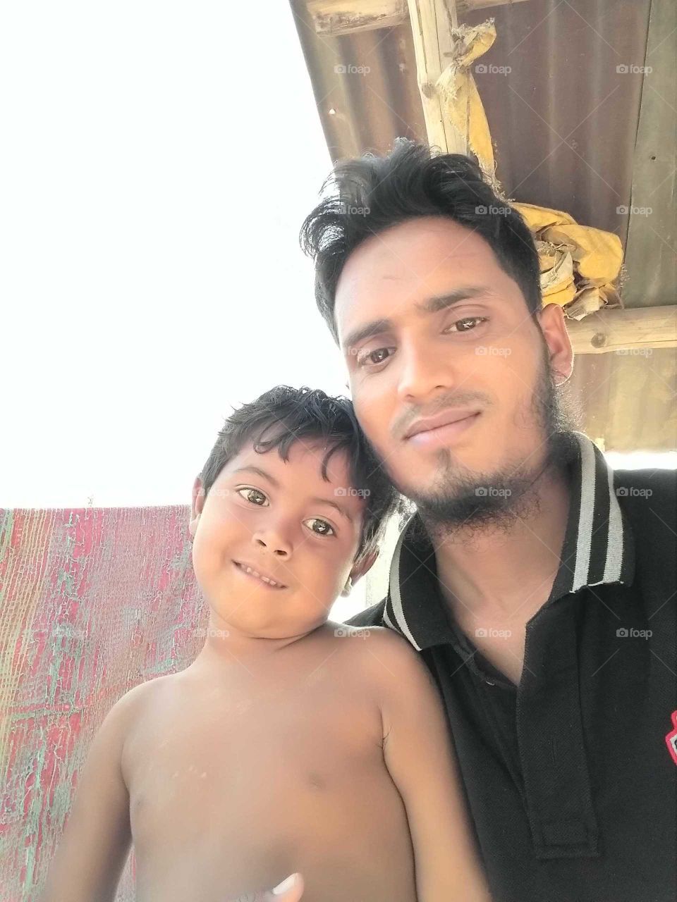 this child is our country selfy with me