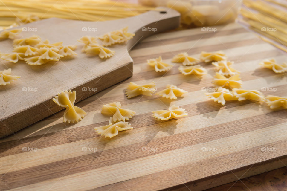Different types of pasta