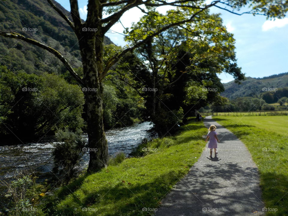 Beautiful river walk in Beddgelert 