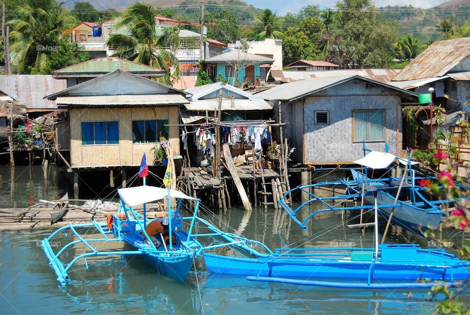 Local Houses on water 