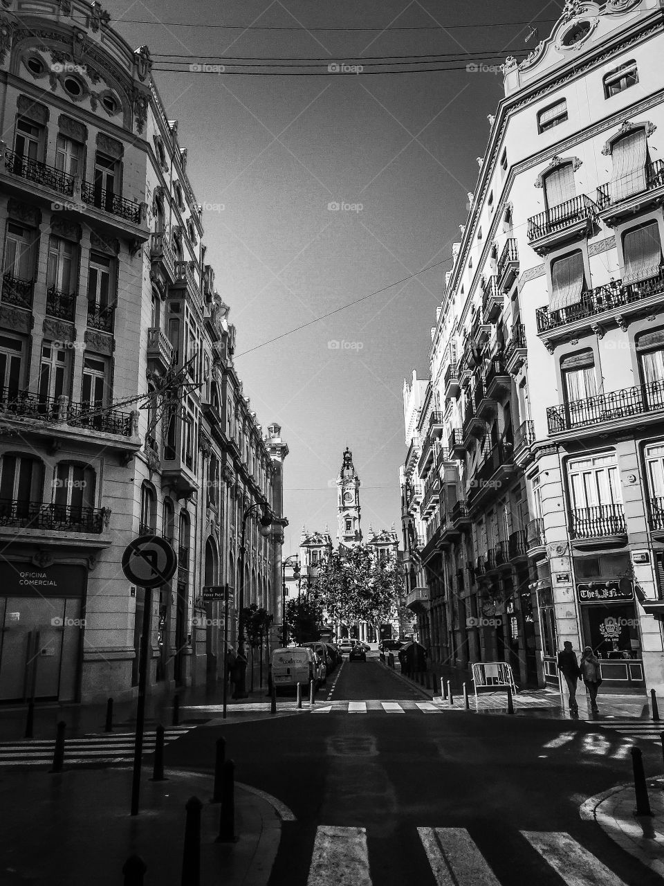 View of street in valencia