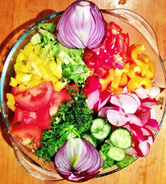 Vegetables clock