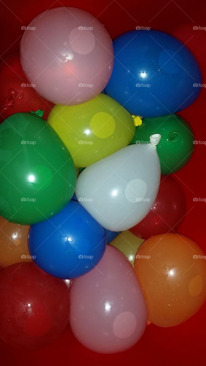 Colorful waterballoons