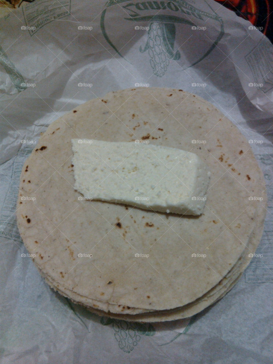 Tortillas y queso
