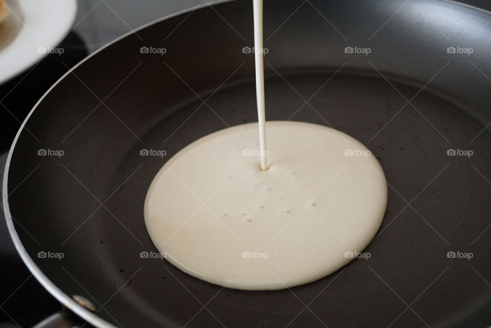 Making pancakes
