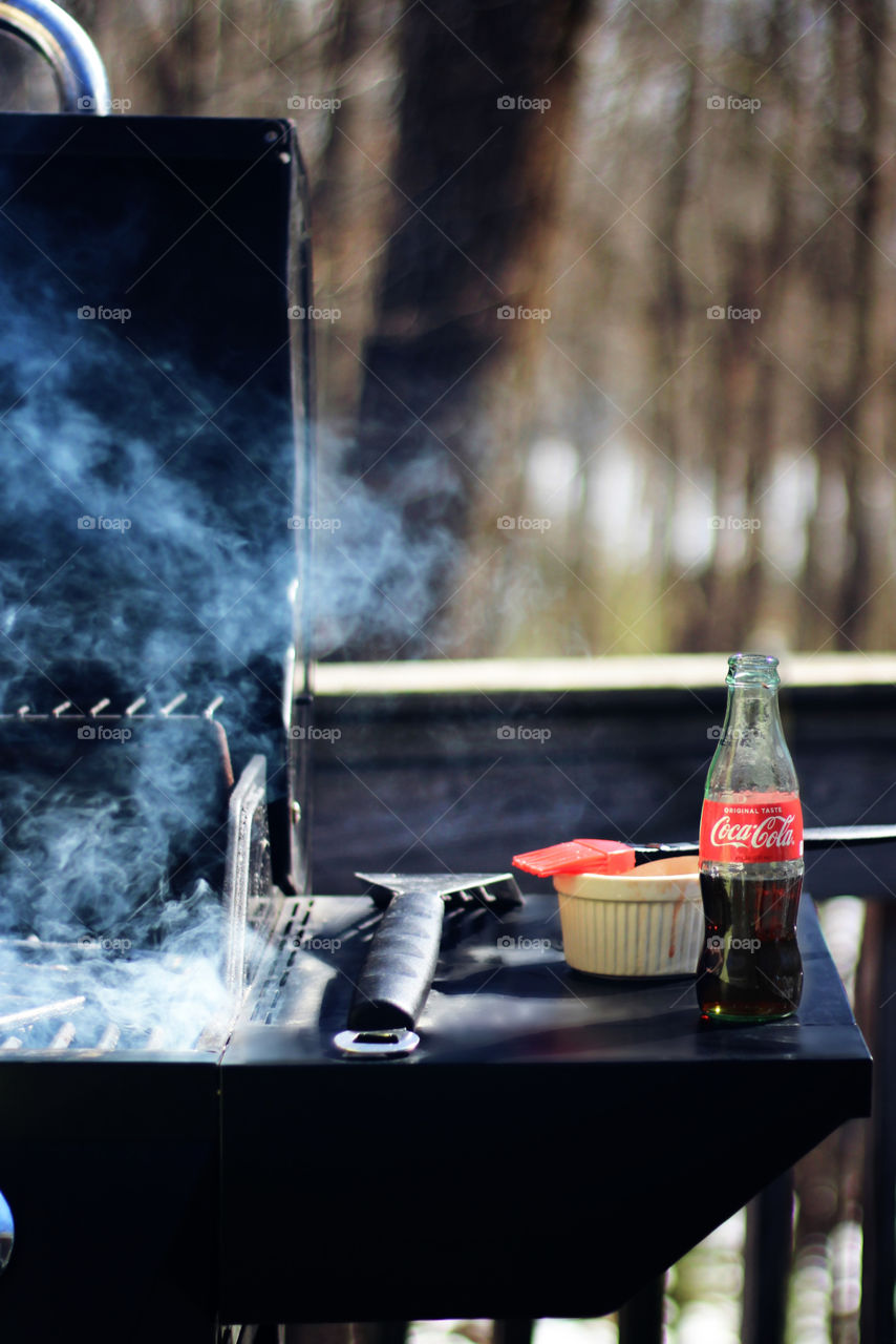 Coca Cola with Open Grill