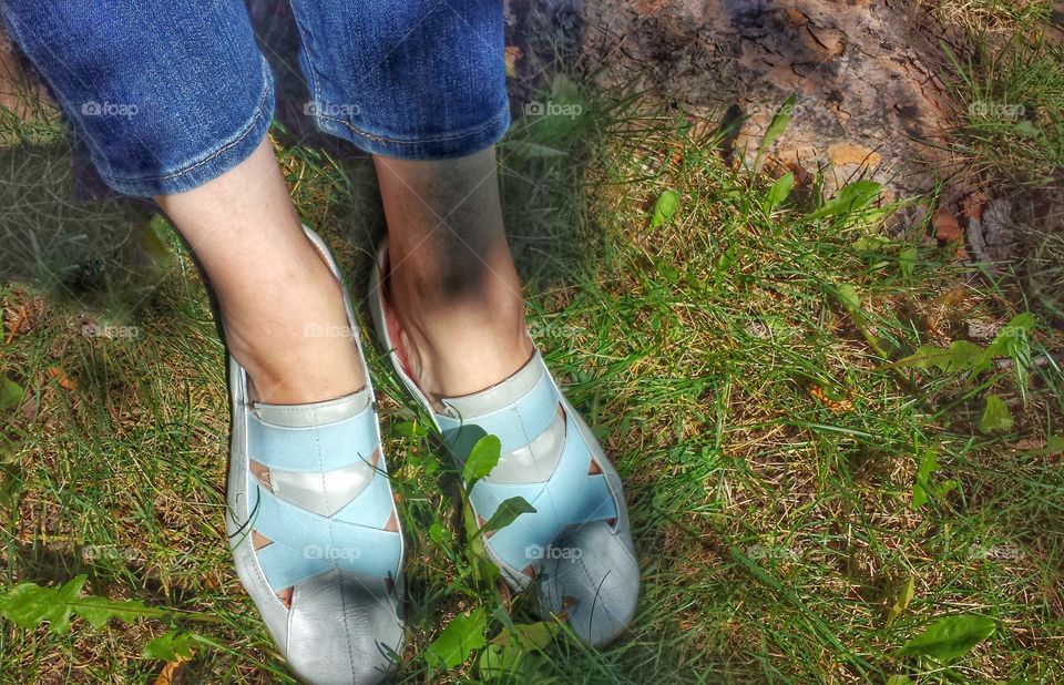 Nature. Leaning on a Tree