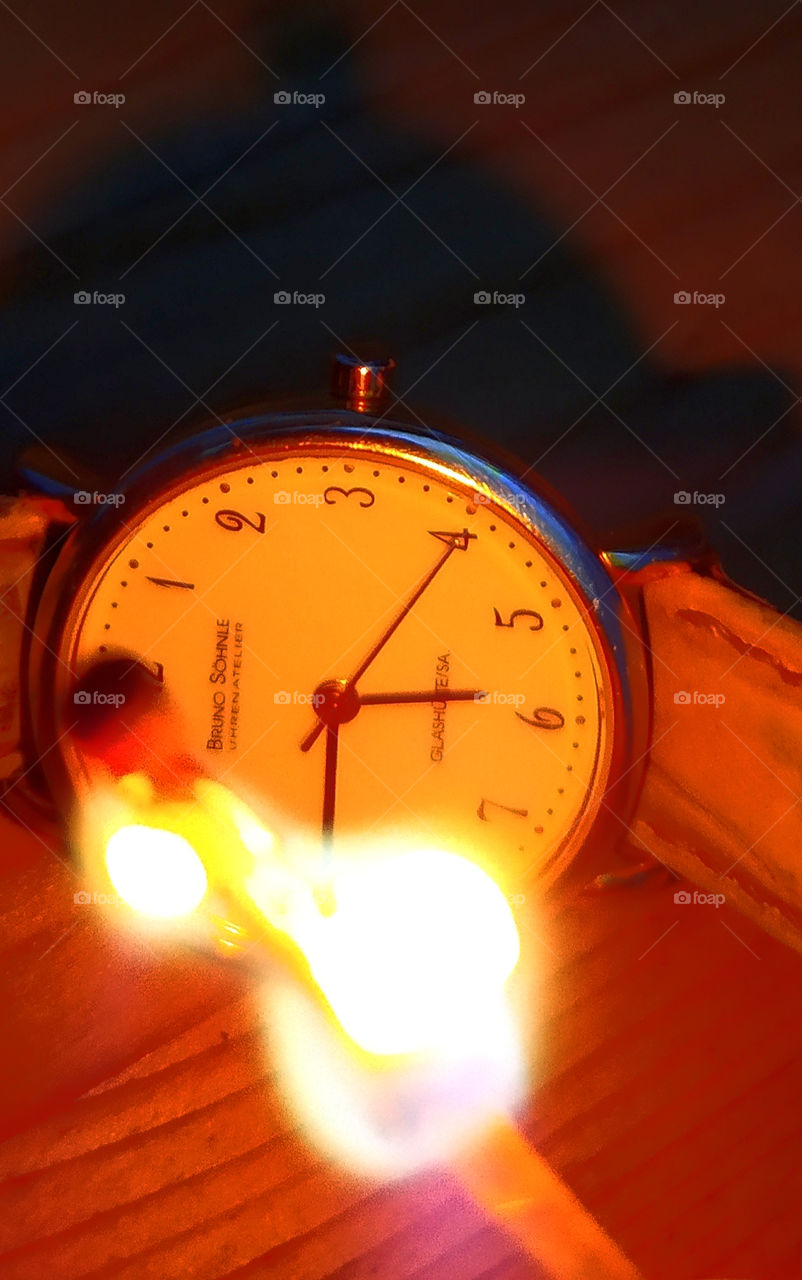 The fleetingness of time is like a burnt match