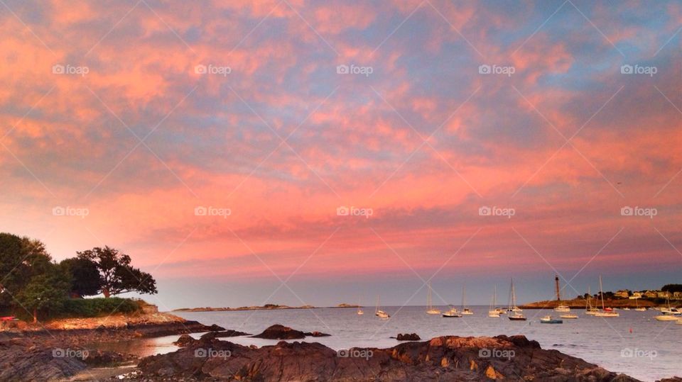 Marblehead Harbor at Dusk