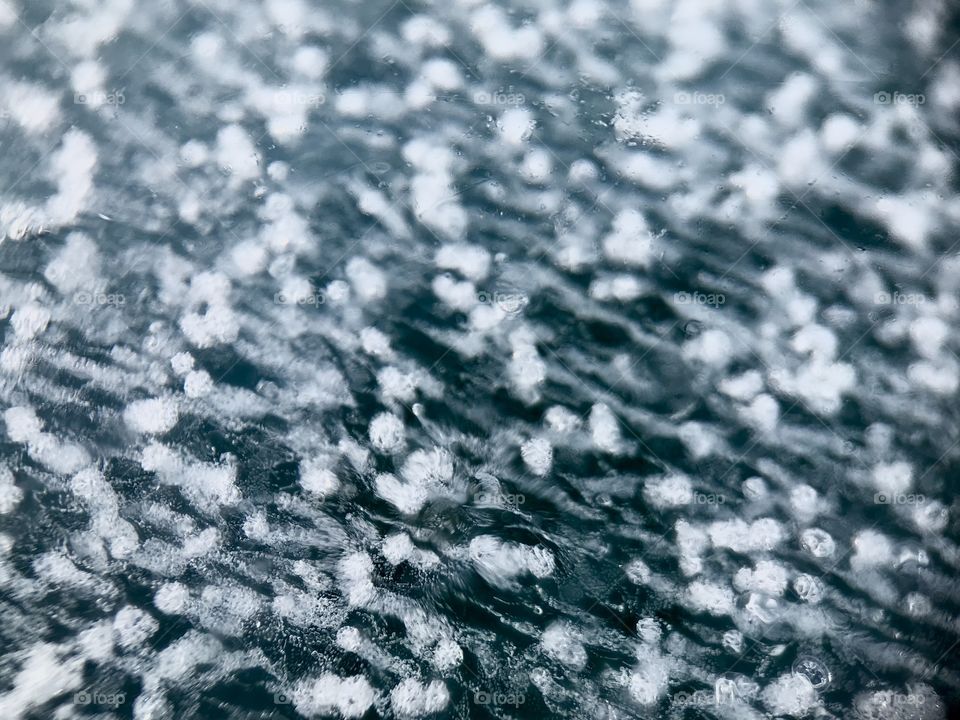 Closeup small detail of ice at the lake in Siberia with minus 20 c degree. That made me freezing.