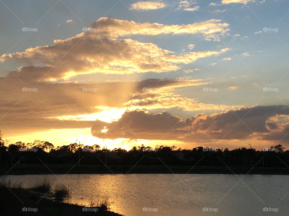 February sunset in Naples FL