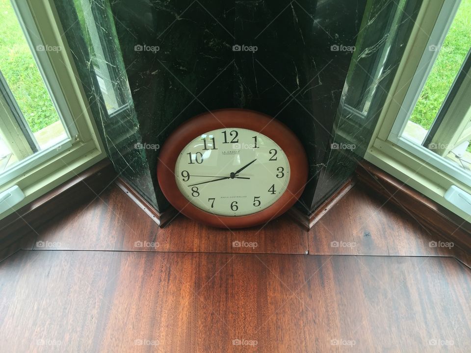 Clock in a wood style! 