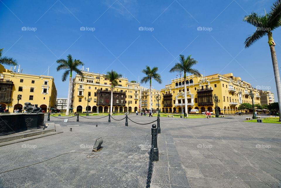 Plaza de armas lima peru