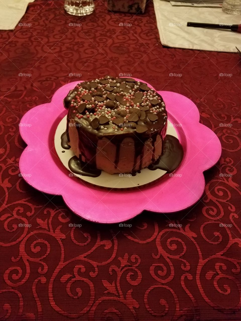 Pink-Themed Birthday Cake