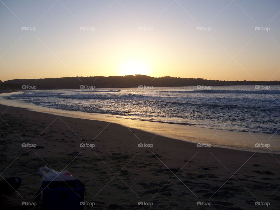 Monterey Bay magic hour. enjoying the beach and waves after a hard day at work