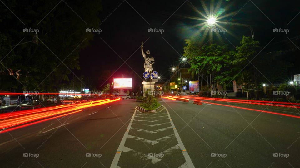 Light trail photo