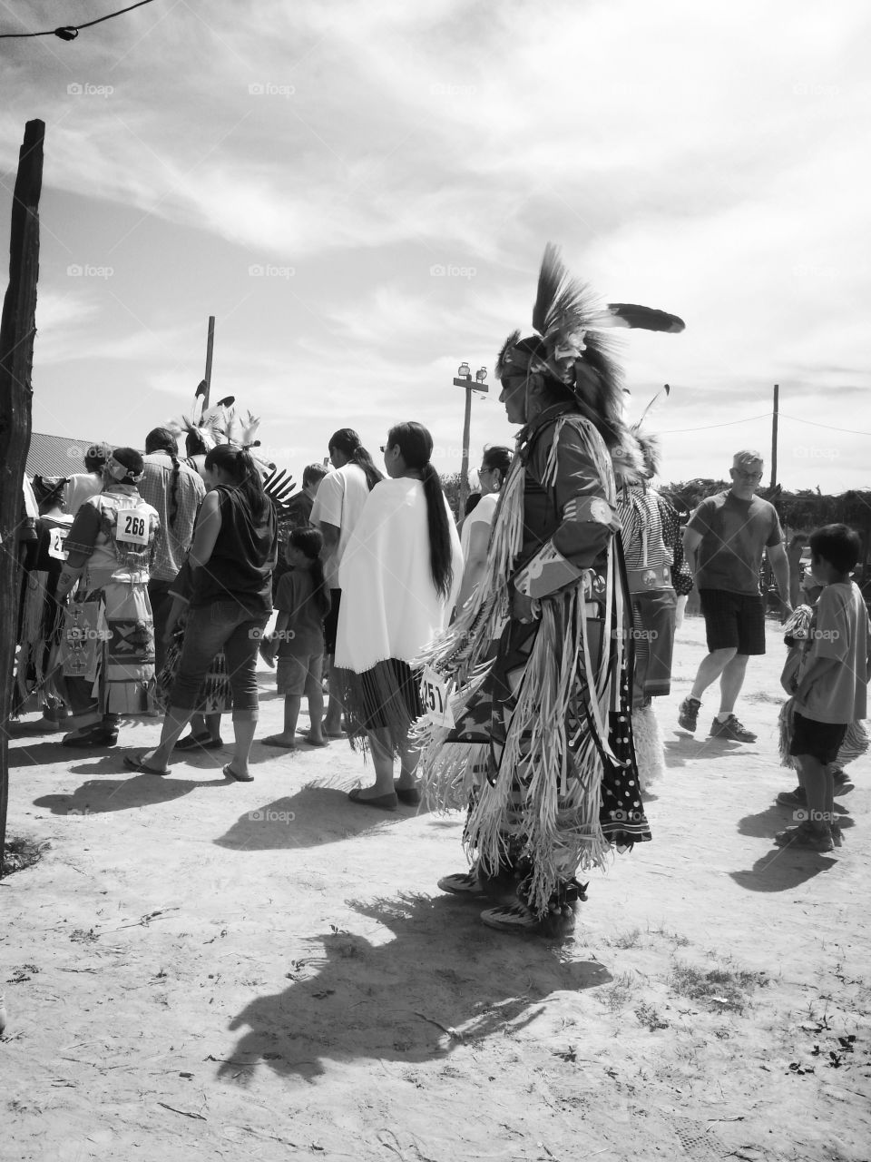 Indian . A pow wow at the farm and ranch