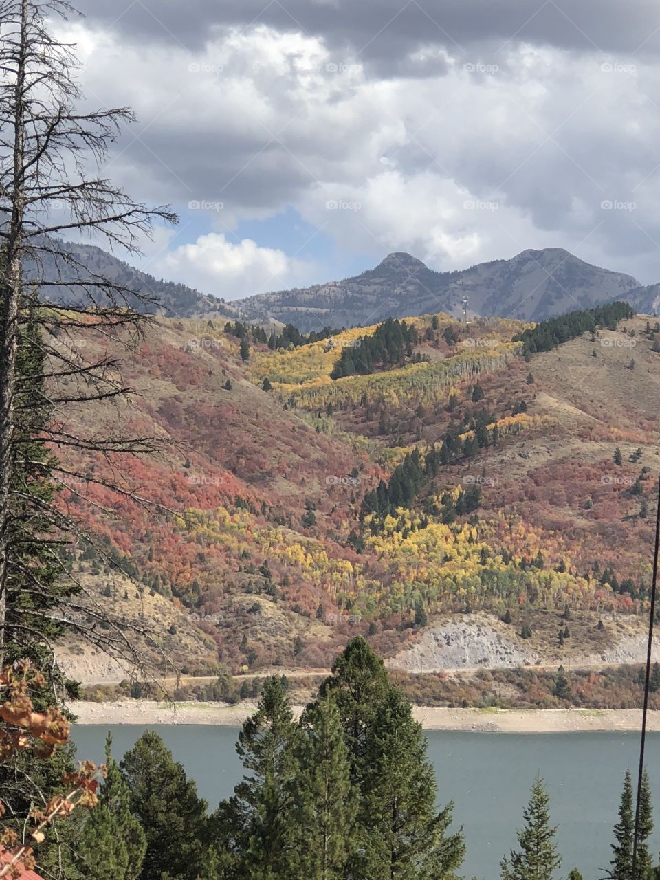 Fall view of Palisades Reservoir, ID #2