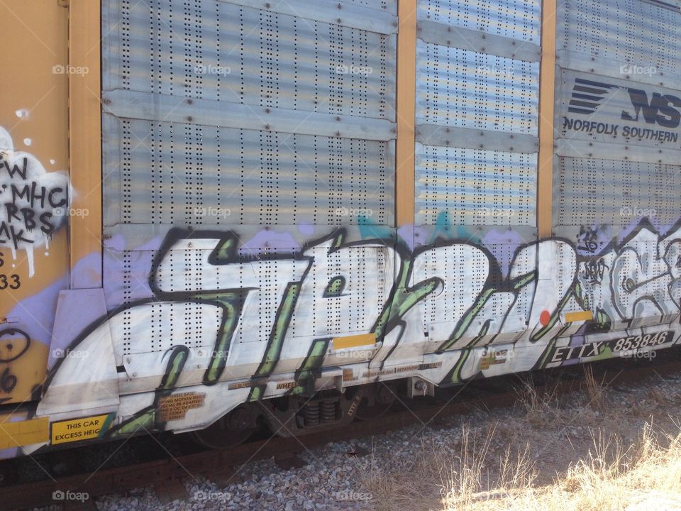 Train car graffiti 