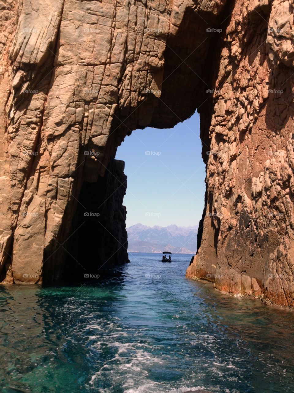 Sea cave Corsica, France