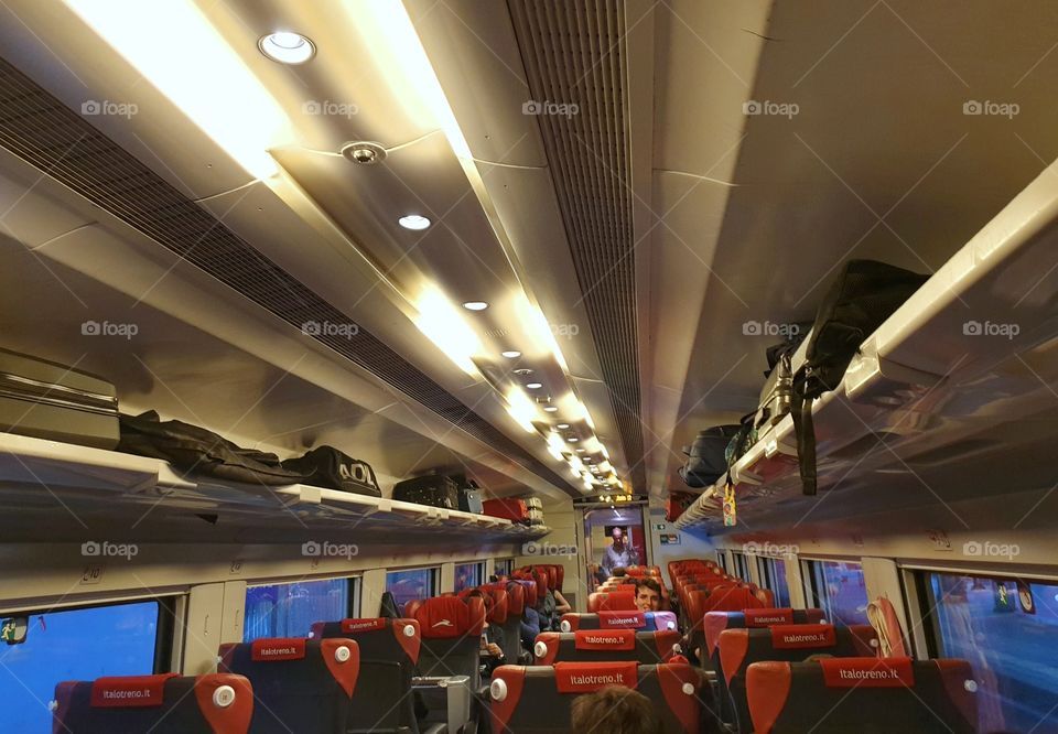 Inside the train