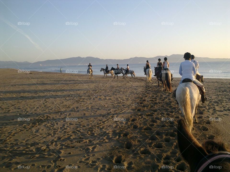 Horse riding Beach in Spain