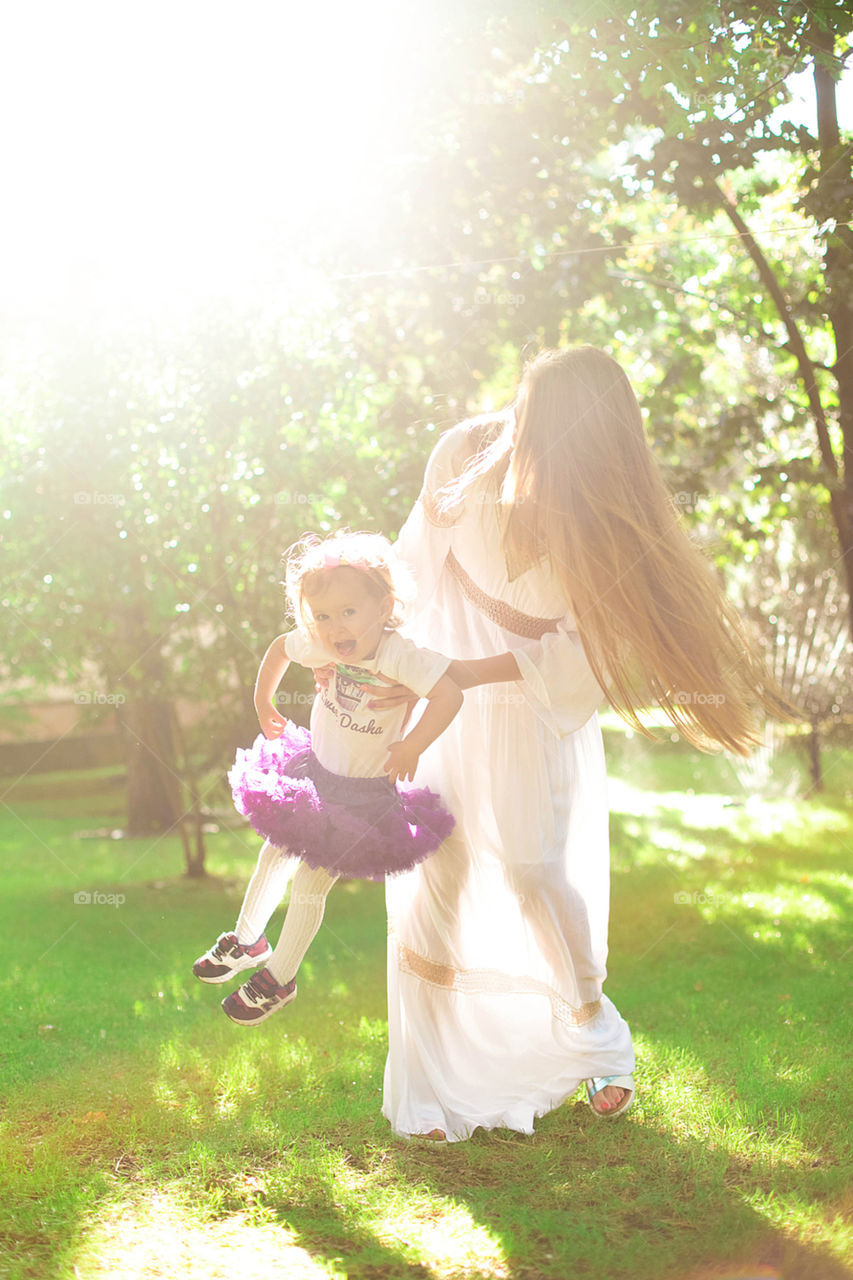 Mom with daughter 