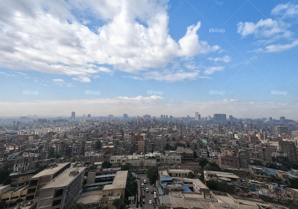 Kairo city scape in cloudy day