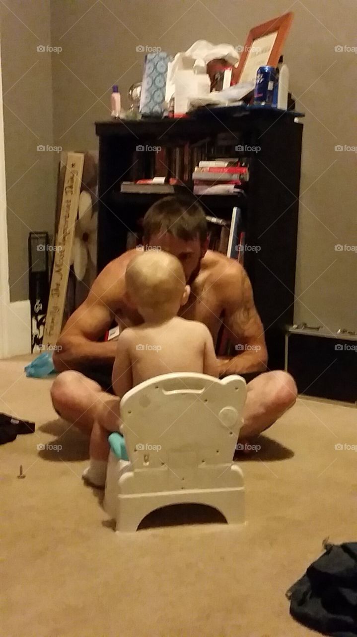 potty training with daddy