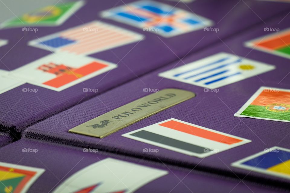 Around the world suitcase