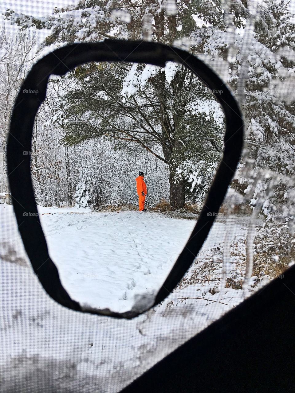 Hunting with my dad on this cold winter day